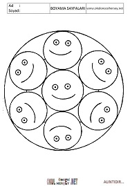 Mandala boyama sayfaları